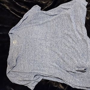 Blue heathered boyfriend t